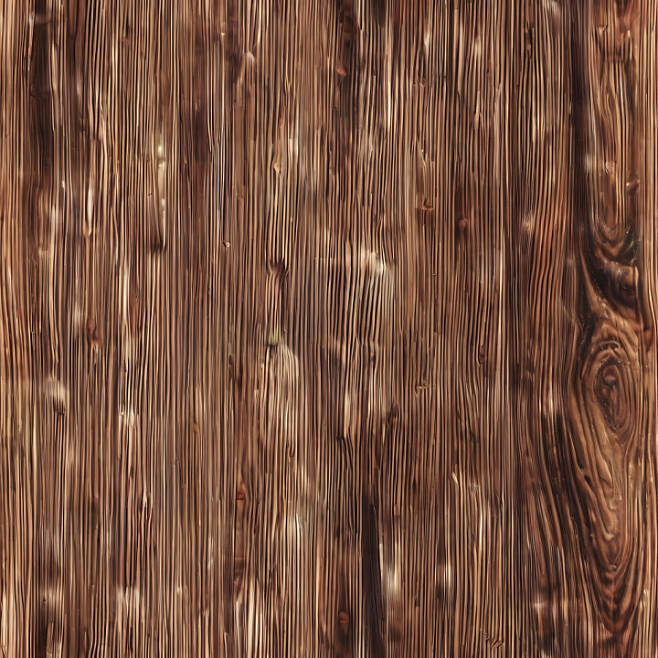 Dark Pine Wood with Fine Vertical Grain and Knots seamless PBR texture preview