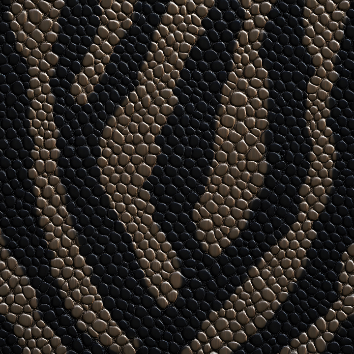 Glossy Dark Reptilian Scale Skin Pattern seamless PBR texture preview