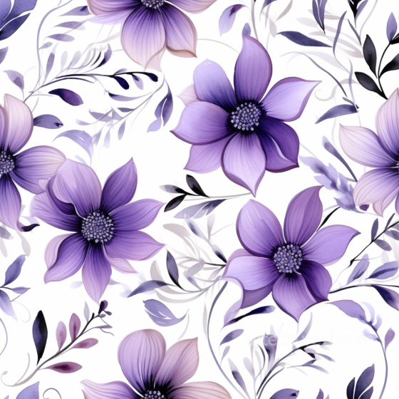 Purple Flower Texture of Purple Floral Pattern on Soft Fabric Surface Purple Flower texture preview