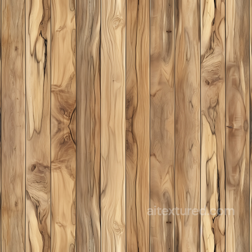 Hickory Wood PBR Texture with Natural Knots and Grain seamless Wood PBR texture