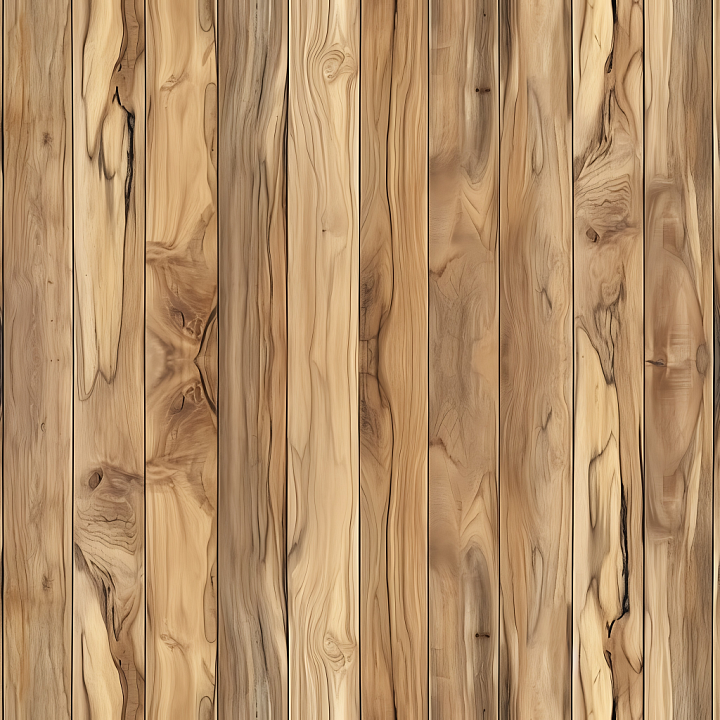 Hickory Wood with Natural Knots and Grain seamless PBR texture preview