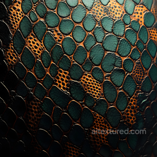 Of Reptilian Skin Featuring Detailed Scale Patterns And Rich Organic Surface seamless Skin PBR texture