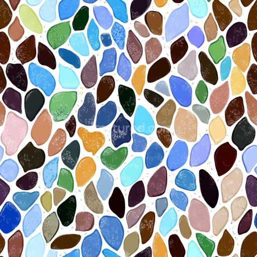 Seamless 3D Mosaic PBR Texture Featuring Multicolored Irregular Stone Chip Tiles texture preview
