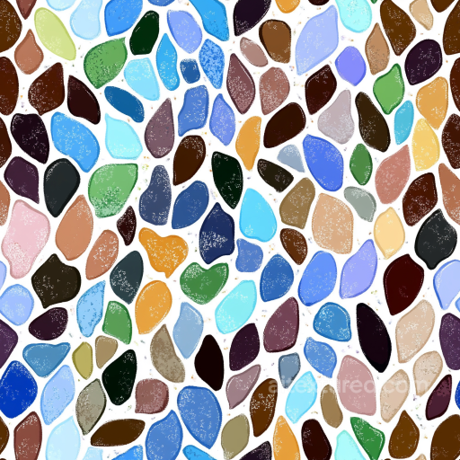 Mosaic PBR Texture Featuring Multicolored Irregular Stone Chip Tiles seamless Mosaic PBR texture