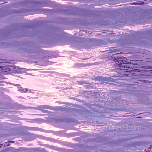 Water PBR Texture with Stylized Violet Reflective Surface seamless Water PBR texture