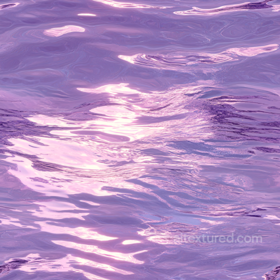Water PBR Texture with Stylized Violet Reflective Surface Water texture preview