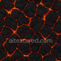 seamless Cracked Lava Texture texture 1024x1024 free download PBR