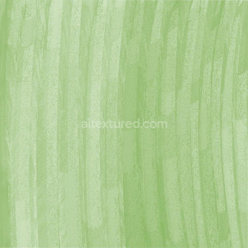 Seamless 3D PBR Watercolor Texture with Vertical Brushstrokes in Light Green