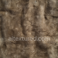 seamless Seamless 3D PBR Texture of Distressed Cracked Brown Leather with Natural Wrinkles texture 8k free download PBR
