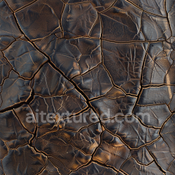 seamless Seamless 3D PBR Texture of Deeply Cracked Vintage Brown Leather with Rugged Patina texture 8k free download PBR