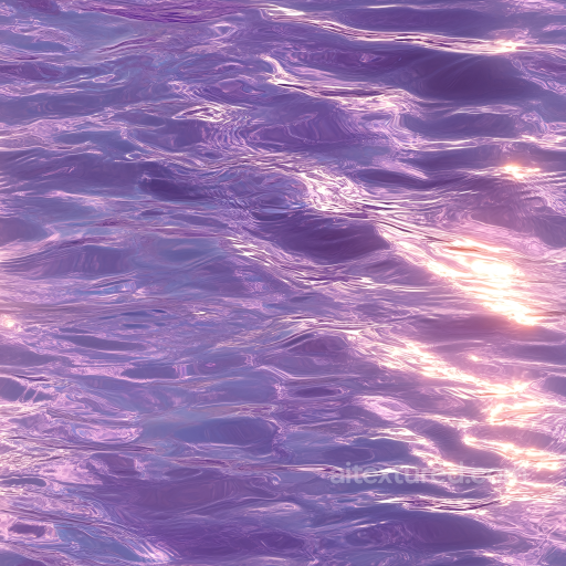 Stylized Purple Water Seamless Texture with Reflective Ripples seamless Water PBR texture