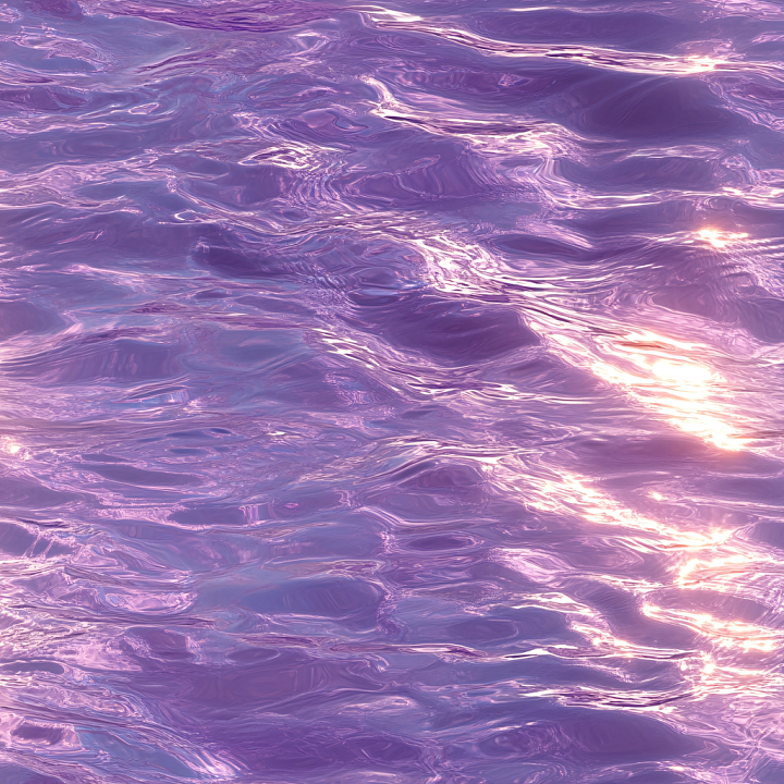 Stylized Purple Water with Reflective Ripples seamless PBR texture preview
