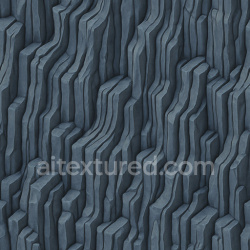 seamless Stylized Basalt Flow Texture texture 1024x1024 free download PBR