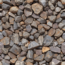seamless Seamless 3D PBR Texture of Rough Rocky Ground with Varied Grey-Brown Stones texture 8k free download PBR