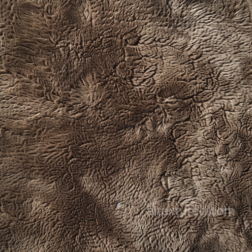 Detailed Brown Wrinkled Leather Seamless Texture with Soft Fur-like Grain seamless Leather PBR texture