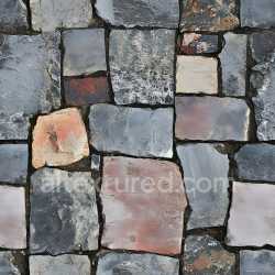 seamless Seamless PBR Texture of Cracked and Weathered Brick Wall with Varied Stone Blocks texture 8k free download PBR