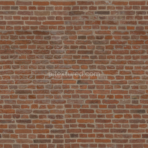 Medieval Red Brick — Red Brick Bricks Concrete Medieval Red — PBR seamless 3D texture