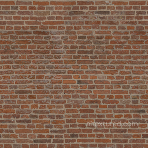 Medieval Red Brick - Red Brick Bricks Concrete Medieval Red seamless Brick PBR texture