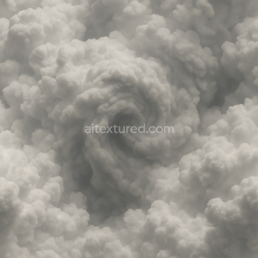 Seamless 3d texture pbr 8k stormy cumulonimbus thunderhead cloud mass