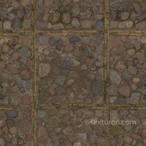 Patterned Stones seamless Stone PBR texture