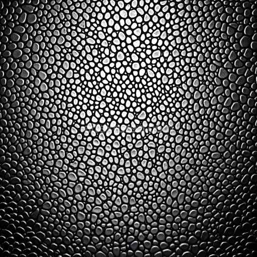 Seamless 3D Skin PBR Texture with Detailed Pores and Organic Pattern in Black & White