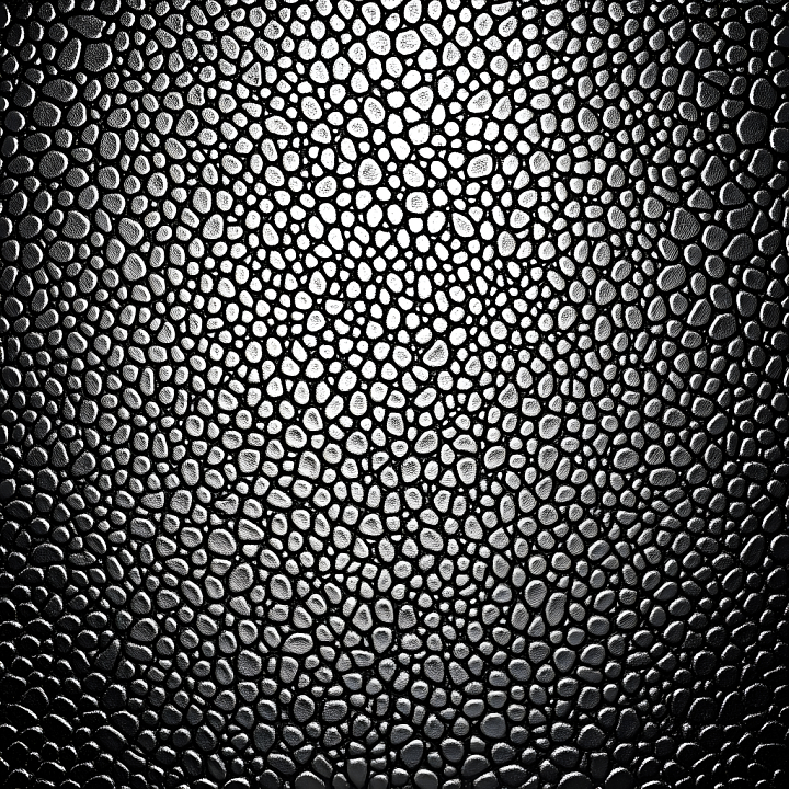 Skin with Detailed Pores and Organic Pattern in Black & White seamless PBR texture preview