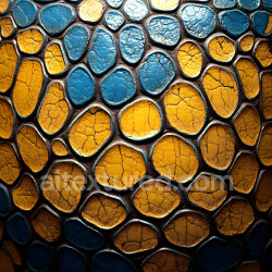 seamless Seamless 3D PBR reptilian skin texture featuring cracked blue and yellow scales texture 8k free download PBR