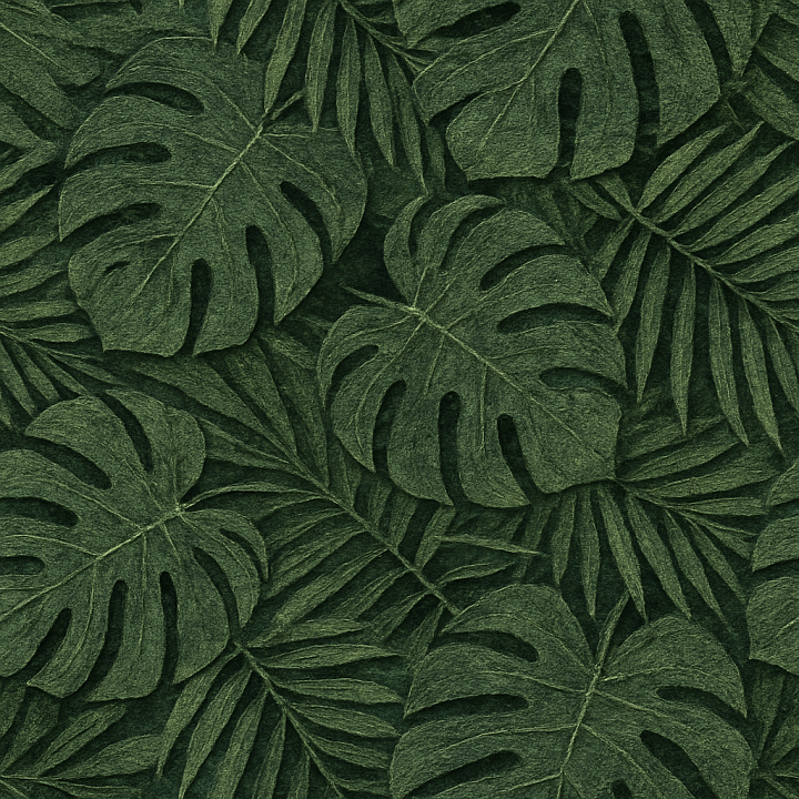 Rough Tropical Leaves seamless PBR texture preview