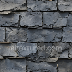 seamless Seamless 3D Slate Stone Wall PBR Texture with Rough Layered Slate Plates texture 8k free download PBR