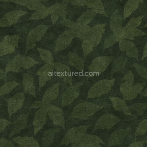 Preview — Seamless 3d texture pbr 8k jungle camo fabric with leafy pattern and camouflage layering