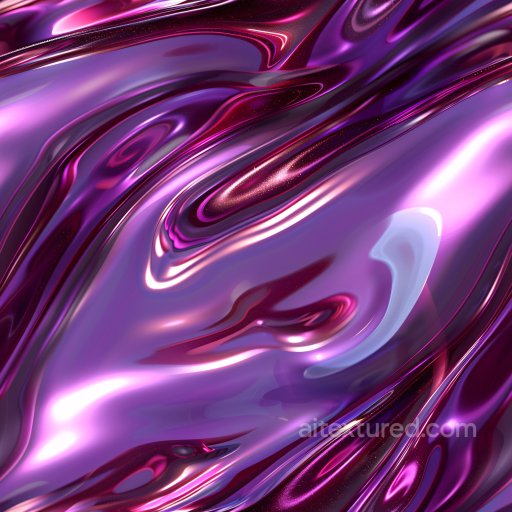 Seamless 3D PBR Texture of Smooth Purple-Pink Glossy Surface with Fluid Patterns texture preview