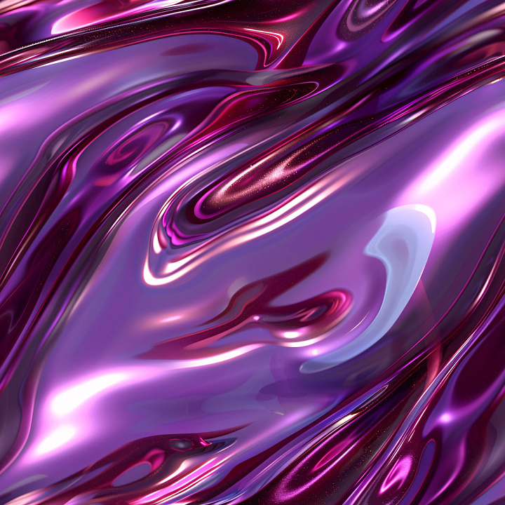 Smooth Purple-Pink Glossy Surface with Fluid Patterns seamless PBR texture preview