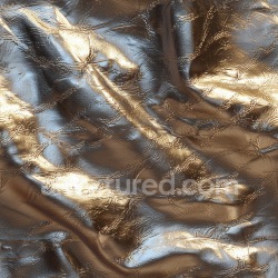 seamless Seamless 3D PBR glossy metallic gold leather texture with deep wrinkles and fine grain texture 8k free download PBR