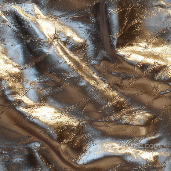 Glossy Metallic Gold Leather Texture With Deep Wrinkles And Fine Grain Leather texture preview