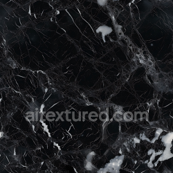 seamless Seamless 3D PBR Black Marble Texture with Fine White Veins and Polished Finish texture 8k free download PBR