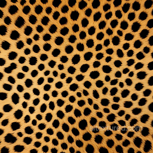Leopard Print Fur Texture with Realistic Black Spots on Yellow-Orange Base seamless Leopard Print PBR texture