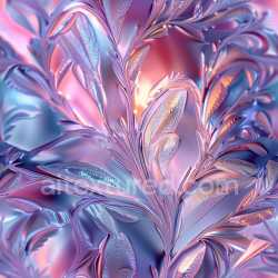 seamless Seamless 3D PBR Glossy Floral Texture in Iridescent Pink and Blue with Organic Patterns texture 8k free download PBR