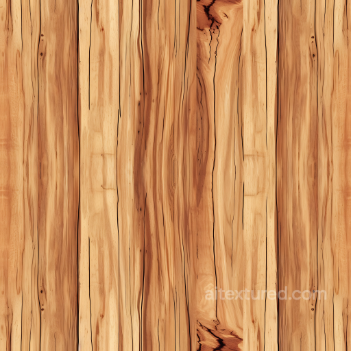 Rustic Hickory Wood Planks Seamless Texture with Knots and Cracks seamless Wood PBR texture