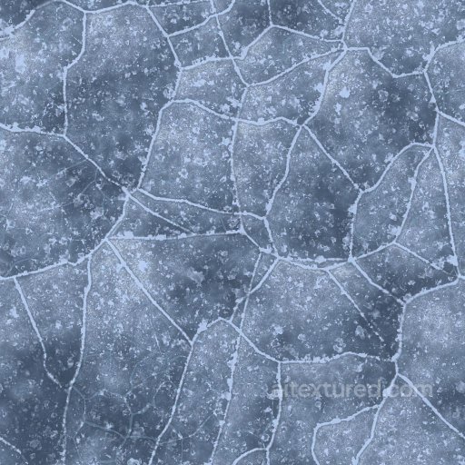 Frozen Icy Surface of Lake or Pond with Cracks and Frost | Free PBR seamless Ground surface PBR texture