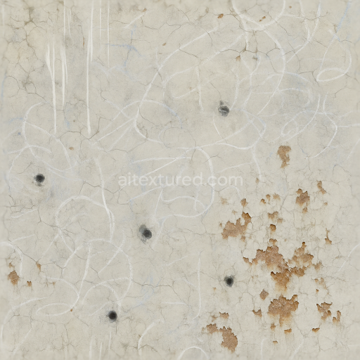 Seamless 3d texture pbr 8k cracked paint with paint drips and paint splatter for aged surfaces