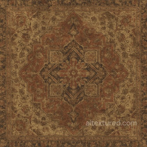 Dirty Oriental Carpet Seamless Texture seamless Carpet PBR texture
