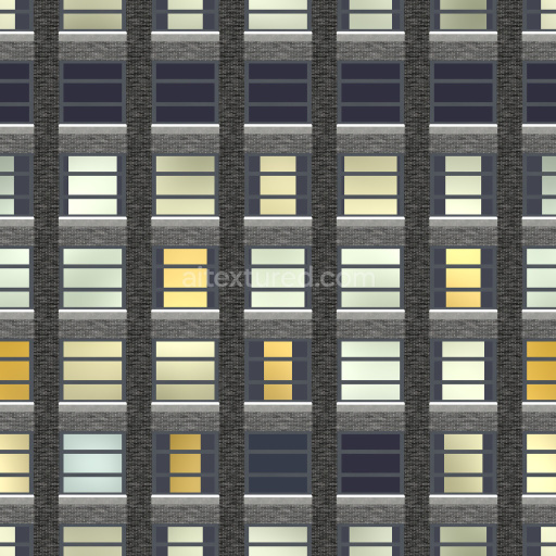 Facade Building Urban Modern Tileable Textured Concrete Windows Seamless Pattern