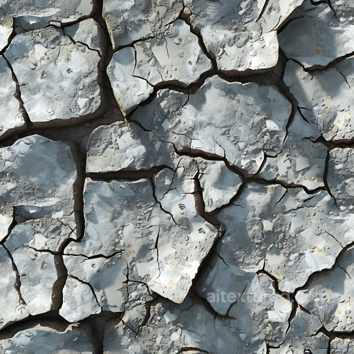 Cracked Plaster PBR Texture Featuring Peeling White Paint and Deep Fractures seamless Cracked & Holes PBR texture