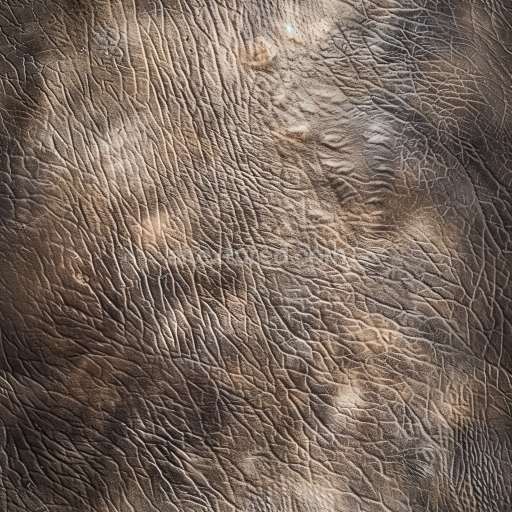 Seamless 3D Vintage Distressed Brown Leather PBR Texture with Fine Wrinkles and Natural Wear