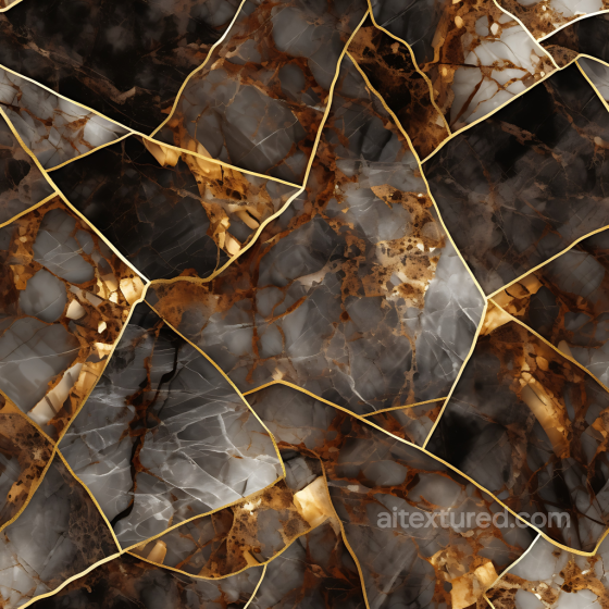 Brown Marble PBR Texture Featuring Polished Stone with Golden Accents Marble texture preview
