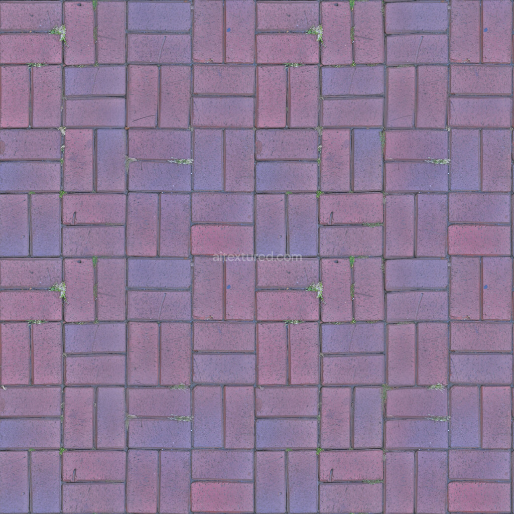 Seamless paving stones texture in varied colors