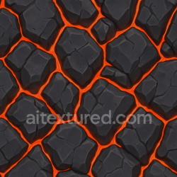 seamless Stylized Volcanic Rock Texture texture 1024x1024 free download PBR