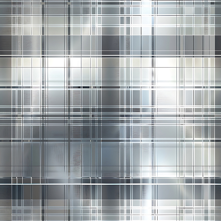 Cool Gray Plaid Pattern with Fine Lines seamless PBR texture preview