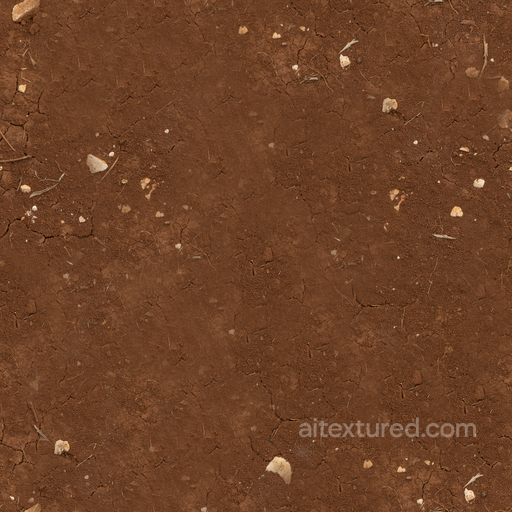 Red Mud Stones - Mud Dirt Flat Soil Cracked Earthy seamless Mud PBR texture