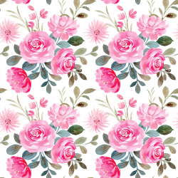 seamless Seamless 3D PBR Texture of Soft Pink Watercolor Floral Fabric Pattern texture 8k free download PBR